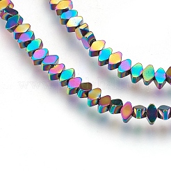 Electroplate Non-magnetic Synthetic Hematite Bead Strands&nbsp;G-I208-18-B-S