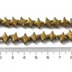Electroplated Natural Lava Rock Beads Strands&nbsp;G-A251-C01-01G