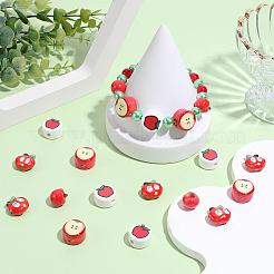 20Pcs 4 Styles Christmas Theme Handmade Porcelain Beads&nbsp;PORC-PA0001-65