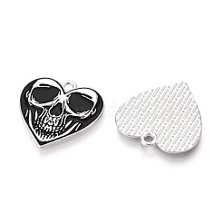 Halloween Theme Alloy and Enamel Pendants&nbsp;ENAM-T021-30G-01