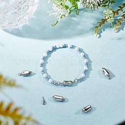 304ステンレススチールボックス留め具  ステンレス鋼色  20x8x7mm  穴：2.5mm  5個/箱&nbsp;STAS-UN0005-15P