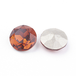 Pointed Back & Back Plated Glass Rhinestone Cabochons&nbsp;RGLA-J012-8mm-259