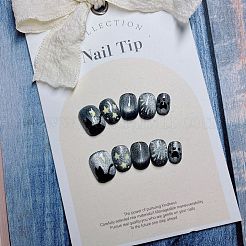 Star Pattern Plastic False Nail Tips&nbsp;PW-WG5D44F-01