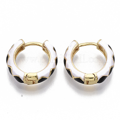 Brass Huggie Hoop Earrings&nbsp;EJEW-S209-05A