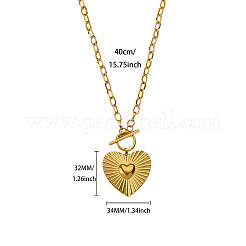 304 Stainless Steel Pendant Necklaces with OT Clasps&nbsp;WG0A0BC-02