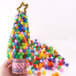 20mmの多色のポンポンズボール約500個のDIYの人形工芸品の飾り&nbsp;AJEW-PH0001-20mm-M