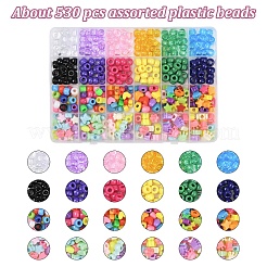 DIY Mixed Shapes Plastic Beads Bracelet Making Kits&nbsp;DIY-YW0011-06