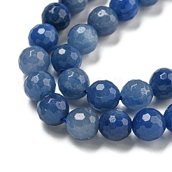 Dyed & Heated Natural Blue Aventurine Beads Strands&nbsp;G-E571-A10-02