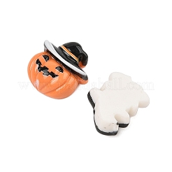 ハロウィンのテーマ不透明樹脂カボション  ミックスカラー  混合図形  12~15x10~15.5x5~7mm&nbsp;CRES-M037-06