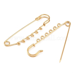 Ion Plating(IP) 304 Stainless Steel Safety Pins Brooch Findings&nbsp;STAS-K252-05D-G