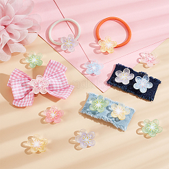 60Pcs 6 Colors Translucent Resin Decoden Cabochons&nbsp;RESI-GA0001-31