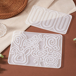 2Pcs 2 Styles Silicone Bookmark Molds&nbsp;DIY-TA0015-10