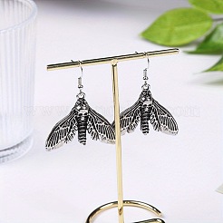 Alloy & Brass Moth Dangle Earrings for Women&nbsp;WG461A9-01
