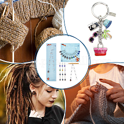 Knitting Row Counter Chains & Locking Stitch Markers Kits&nbsp;HJEW-AB00490