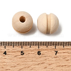 Natural Wood European Beads&nbsp;WOOD-A026-05