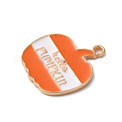 Thanksgiving Day Golden Tone Alloy Enamel Pendants&nbsp;LS-ENAM-M002-02F-G