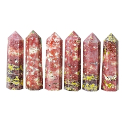 Tower Natural Peach Blossom Tourmaline Home Display Decoration&nbsp;PW-WG51324-01
