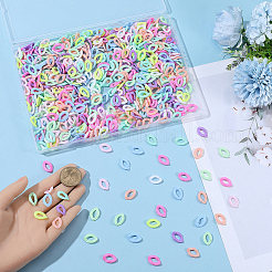 800Pcs Opaque Acrylic Linking Rings&nbsp;MACR-SP0002-13