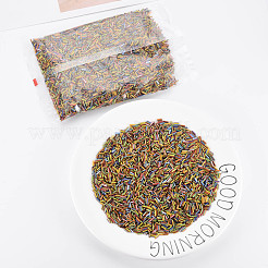 不透明な色ツートンシードガラスラッパビーズ  丸い穴  ラウンドラッパ  ミックスカラー  4~8.5x2mm  穴：0.6~0.8mm  約450g /ポンド&nbsp;SEED-T006-02A-06