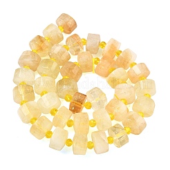 Natural Lemon Quartz(Heated) Beads Strands&nbsp;G-G453-G15-7x12mm
