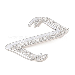 Brass Micro Pave Clear Cubic Zirconia Pendants&nbsp;CU-CBA8481-01P-Z