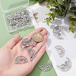 18Pcs 3 Style 201 Stainless Steel Pendants&nbsp;STAS-DC0006-36
