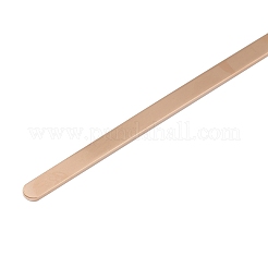 304ステンレススチール製バングルブランク  ブラシ仕上げ効果  DIYカフブレスレット作りに  金属プレス＆彫刻  ローズゴールド  16x0.6x0.18cm&nbsp;DIY-H134-02RG