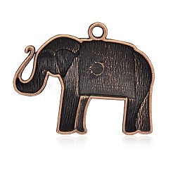 Tibetan Style Alloy Pendants&nbsp;TIBEP-L015-03R-NF