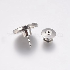 ジーンズ用合金ボタンピン  スターとフラットラウンド  プラチナ  17x14mm&nbsp;PALLOY-TAC0009-03B