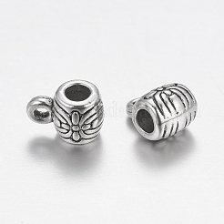 Tibetan Silver Barrel Hangers&nbsp;X-AB698