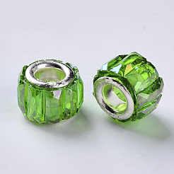 Transparent Resin European Beads&nbsp;RPDL-Q023-A-B