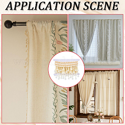 4M Polyester Silk and Plastic Curtain Accessories&nbsp;DIY-CY0002-10A