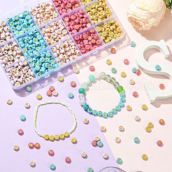 900Pcs 5 Colors Plating Acrylic Beads&nbsp;OACR-YW0002-42