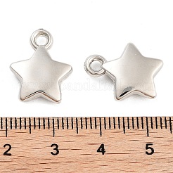 CCBプラスチックペンダント  スター  プラチナ  17x13.5x4mm  穴：2.2mm  1163個/ 500g&nbsp;CCB-S164-58P