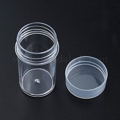 プラスチックビーズ収納ケース  コラム  透明  2.7x4.75cm&nbsp;CON-N012-07