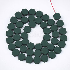 Spray Painted Non-magnetic Synthetic Hematite Beads Strands&nbsp;G-T116-03C-14