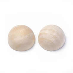 ウッドカボション  半円/ドーム  38.5~39.5x19~19.5mm&nbsp;LS-WOOD-WH0021-07F