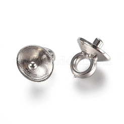 CCB Plastic Cup Pearl Peg Bails Pin Pendants&nbsp;CCB-L013-02A-P