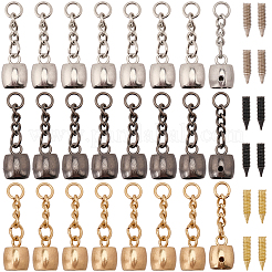 30 Sets 3 Colors Zinc Alloy Cord Ends&nbsp;FIND-SC0023-69