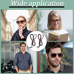 2Pcs 2 Styles Cowhide Neck Strap for Eyeglasses&nbsp;AJEW-CL0004-76A