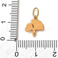 304 Stainless Steel Micro Pave Clear Cubic Zirconia Charms&nbsp;CU-CBA703A-09G