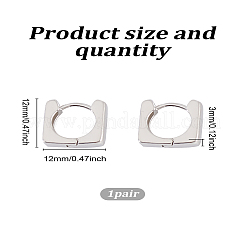 1 Pair Brass Hoop Earrings&nbsp;EJEW-LP0007-090P