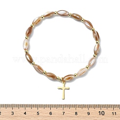 3Pcs 3 Styles Cross 201 Stainless Steel Charm Bracelets&nbsp;BJEW-JB14028