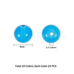 Baking Paint Glass Beads&nbsp;DGLA-PH0002-03