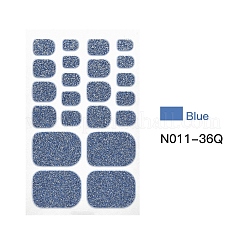 Solid Color Full-Cover Glitter Toenail Wraps&nbsp;MRMJ-N011-36Q