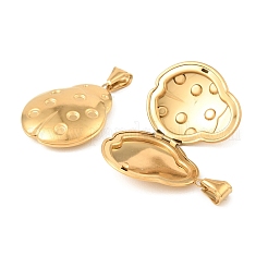 316 Stainless Steel Locket Pendants&nbsp;STAS-K321-01G