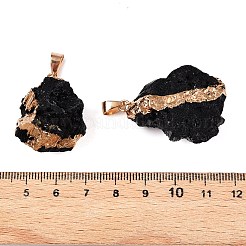 Raw Rough Natural Tourmaline Pendants&nbsp;G-T138-174A