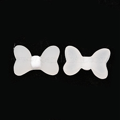 つや消しプラスチックカボションネイル  女性のためのネイルアートの装飾アクセサリー  蝶結び  ゲインボロ  12x8.5x3.8mm&nbsp;MRMJ-I001-01E