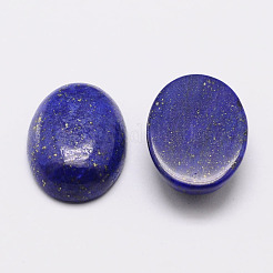 染色された楕円形の天然ラピスラズリカボション  18x13x6mm&nbsp;X-G-K020-18x13mm-02
