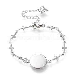 Tarnish Resistant 304 Stainless Steel Bracelet Making&nbsp;STAS-L248-002P-B